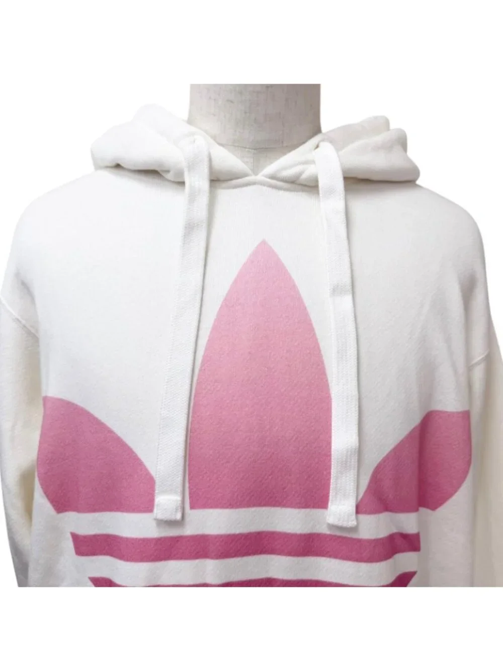 Gucci Adidas Trefoil Arch Logo Pullover Hoodie Ivory